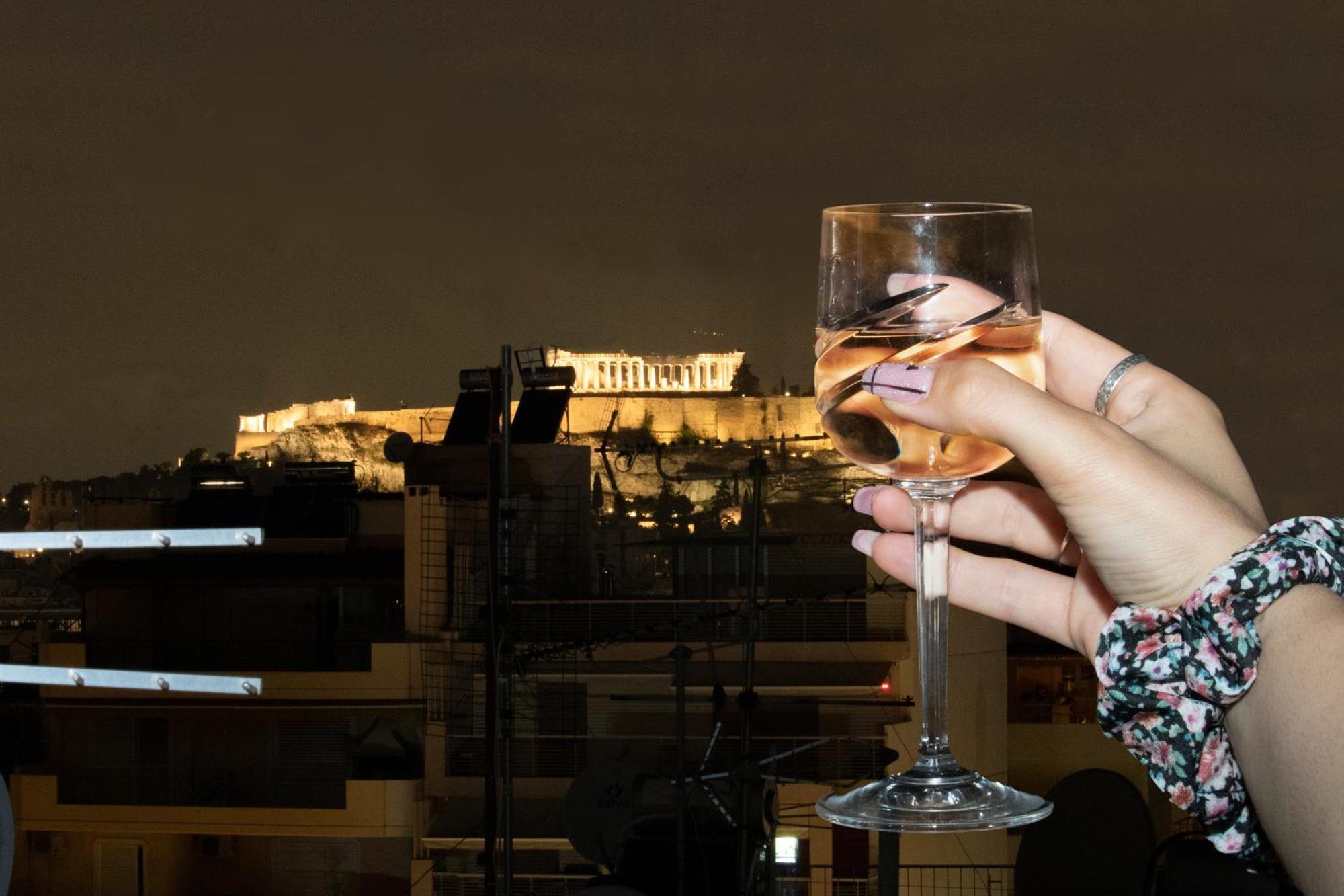 Acropolis Rooftop View, 200M From Neos Kosmos Metro Station Daire Atina Dış mekan fotoğraf